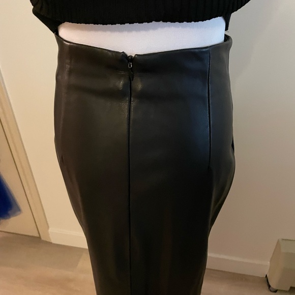 Zara faux leather high waisted pencil skirt NWOT - Picture 7 of 11